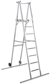 8' Silver Space Saver (Ladder) Podium-P.O.P.